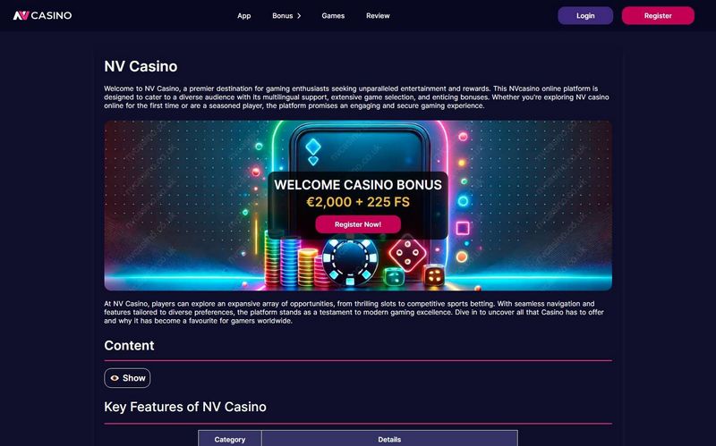 Utvärdering av NV Casino
